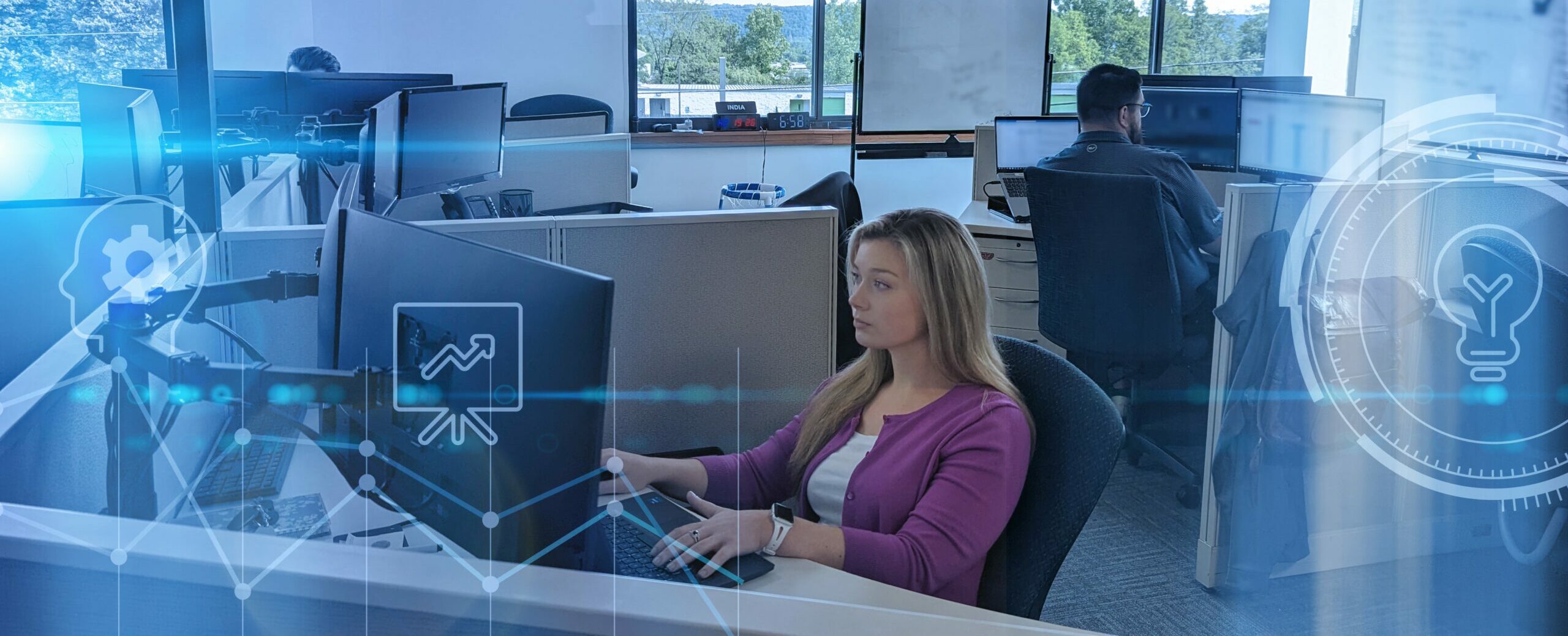 Woman issuing EPL Insurance to protect businesses from claims related to breach of employment contracts.